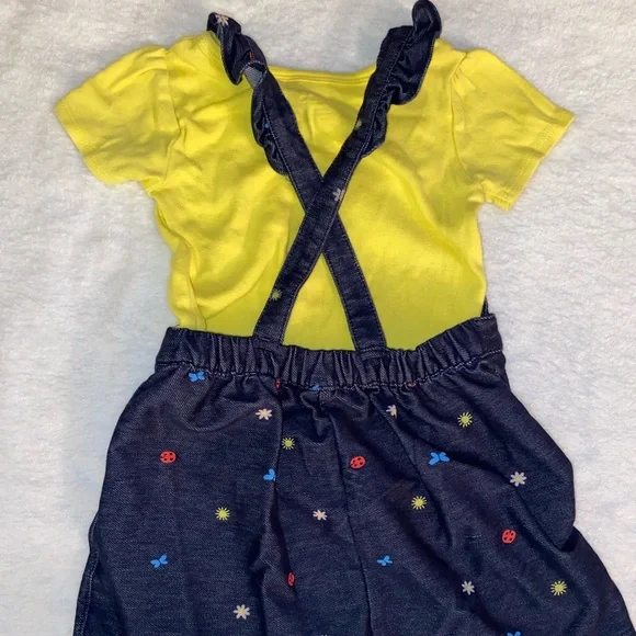 Lightweight denim overall dress - Picture 4 of 4